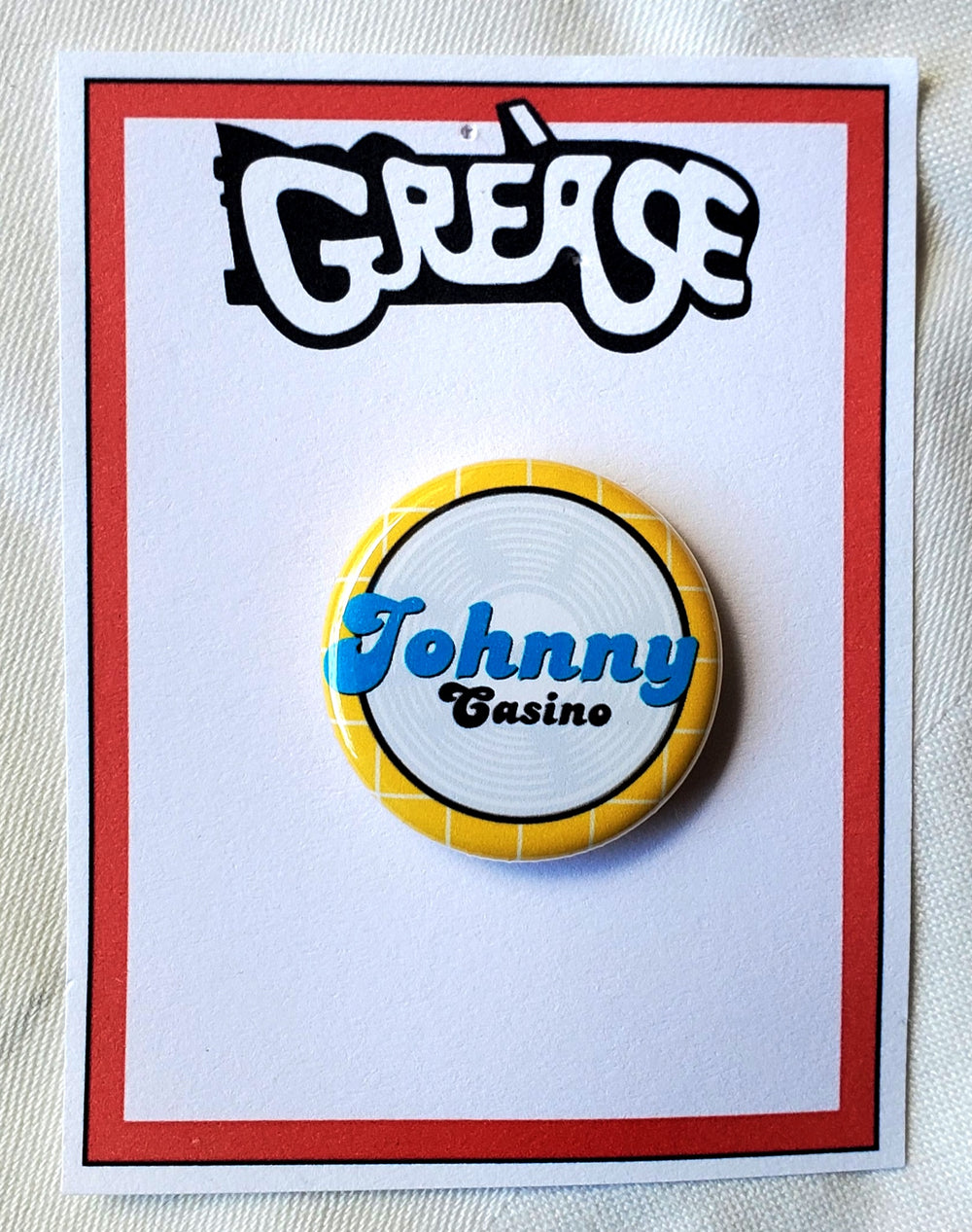 GREASE 'Es gibt schlimmere Dinge, die ich tun könnte' Metall Button