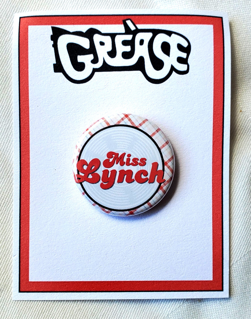 GREASE 'Es gibt schlimmere Dinge, die ich tun könnte' Metall Button