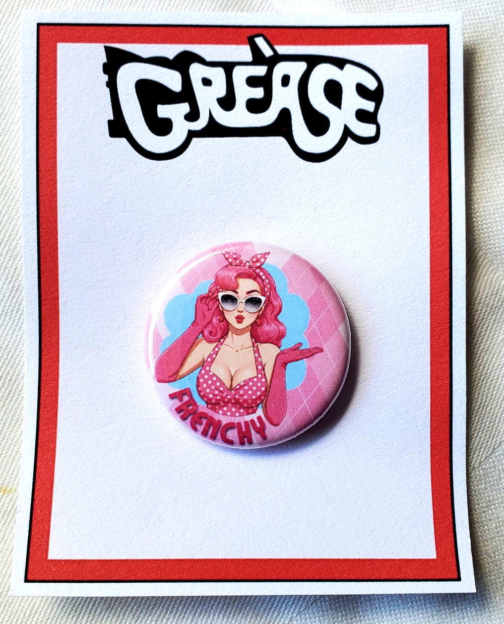 GREASE 'Es gibt schlimmere Dinge, die ich tun könnte' Metall Button