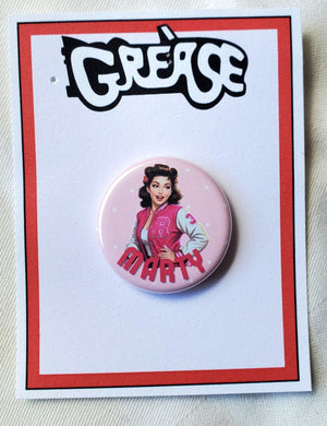 GREASE 'Es gibt schlimmere Dinge, die ich tun könnte' Metall Button