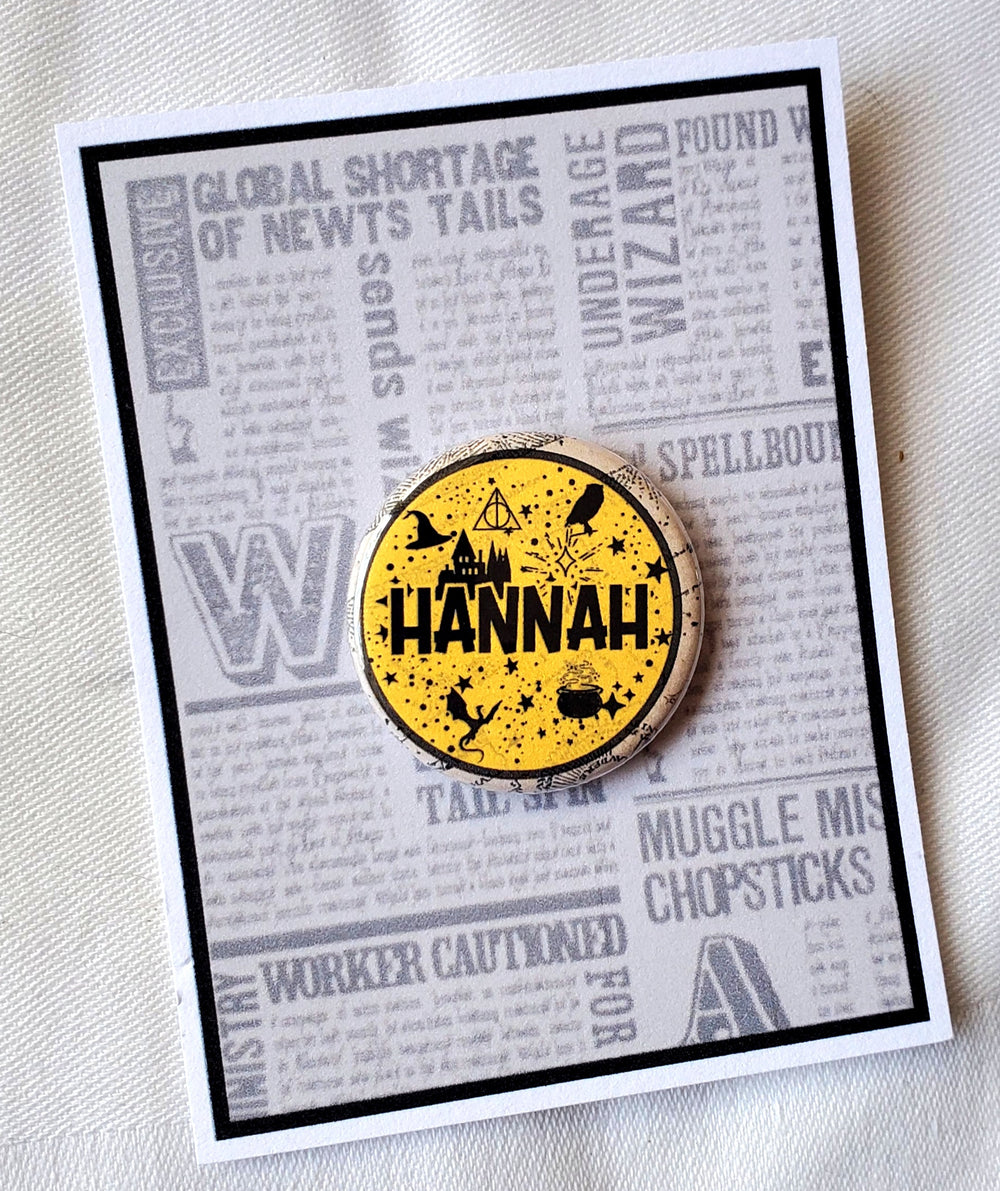 PUFFS "Hannah" Metal Pinback Button
