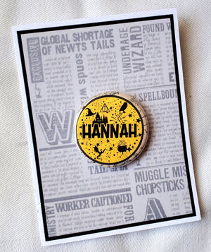 PUFFS "Hannah" Metal Pinback Button