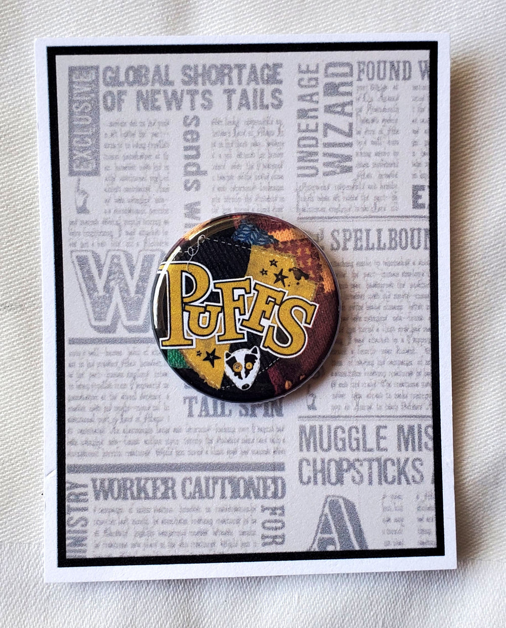 PUFFS "Show Logo" Metal Pinback Button