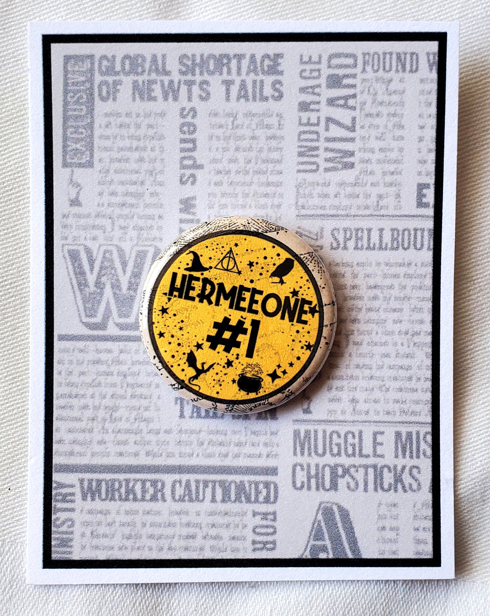 PUFFS "Hermeeone #1" Metal Pinback Button