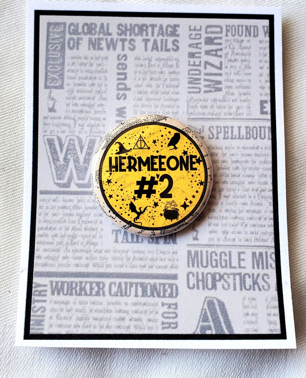PUFFS "Hermeeone #2" Metal Pinback Button