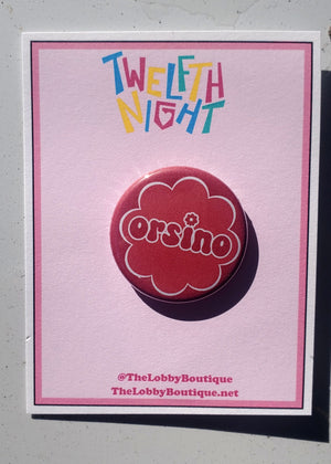 ZWÖLFTE NACHT "Orsino" Metall Button Button