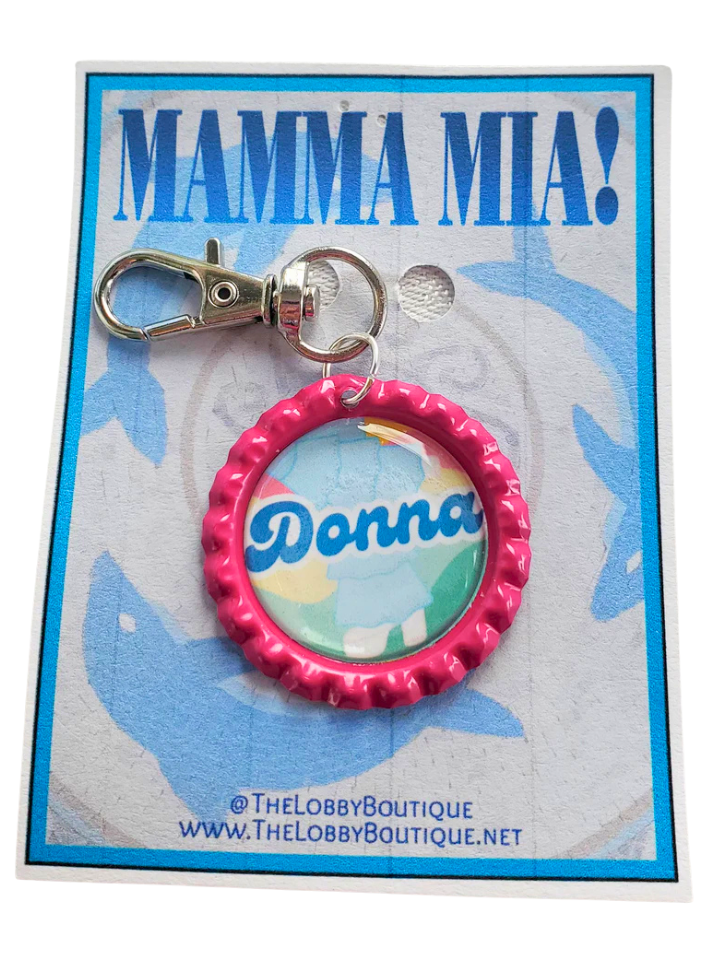 MAMMA MIA "Donna" Bottlecap Keychain